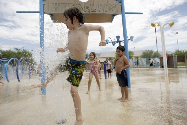 Splash pad provides buckets of fun   