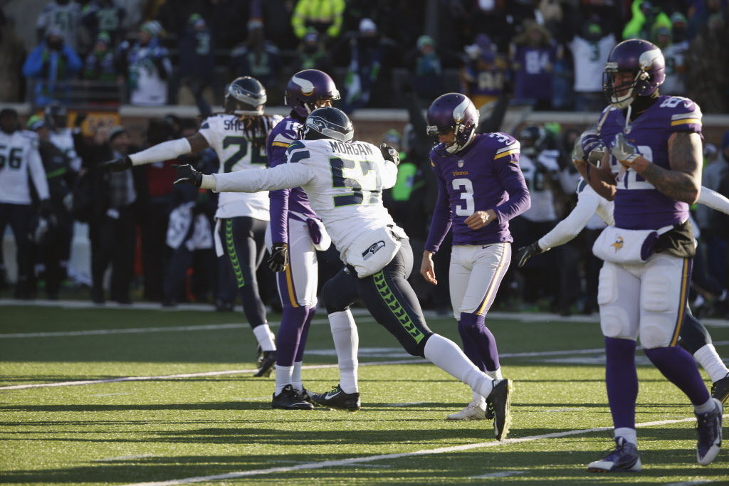 Seattle Seahawks at Minnesota Vikings Ranks As Third-Coldest Playoff Game  in NFL History