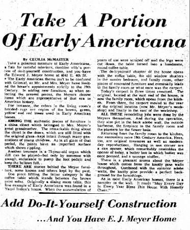 Article: Early Americana and do-it-yourself construction