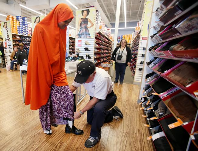 Holiday shoe shopping party