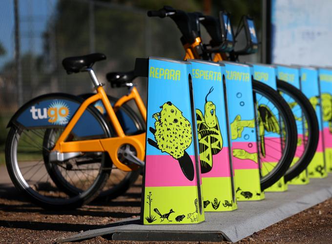 Bike station wrapped