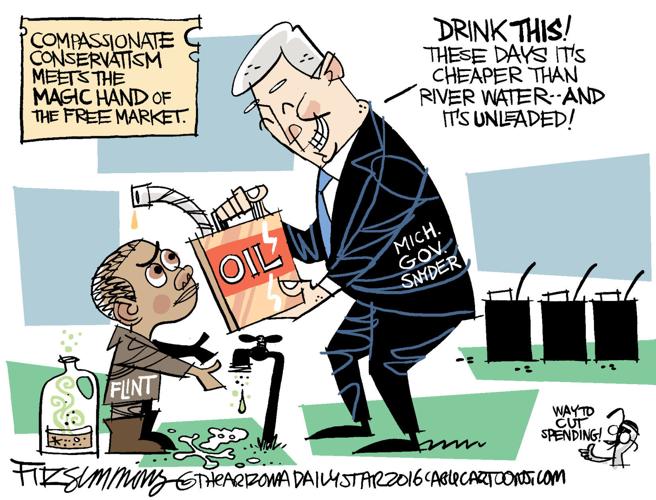 Daily Fitz Cartoon: Clean water