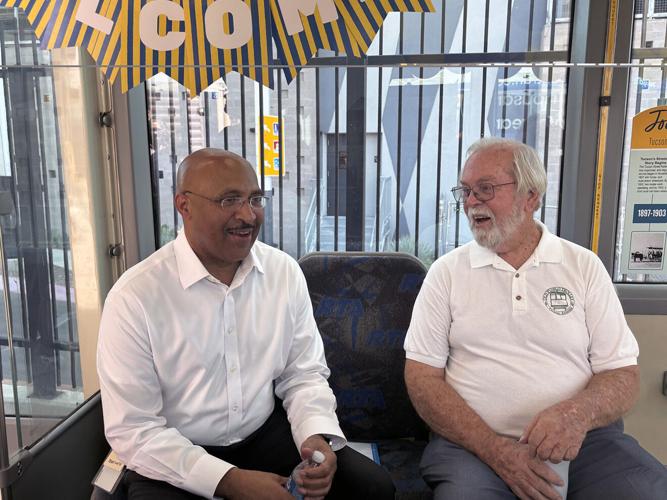 A year after Tucson streetcar collision, one returns to the rails