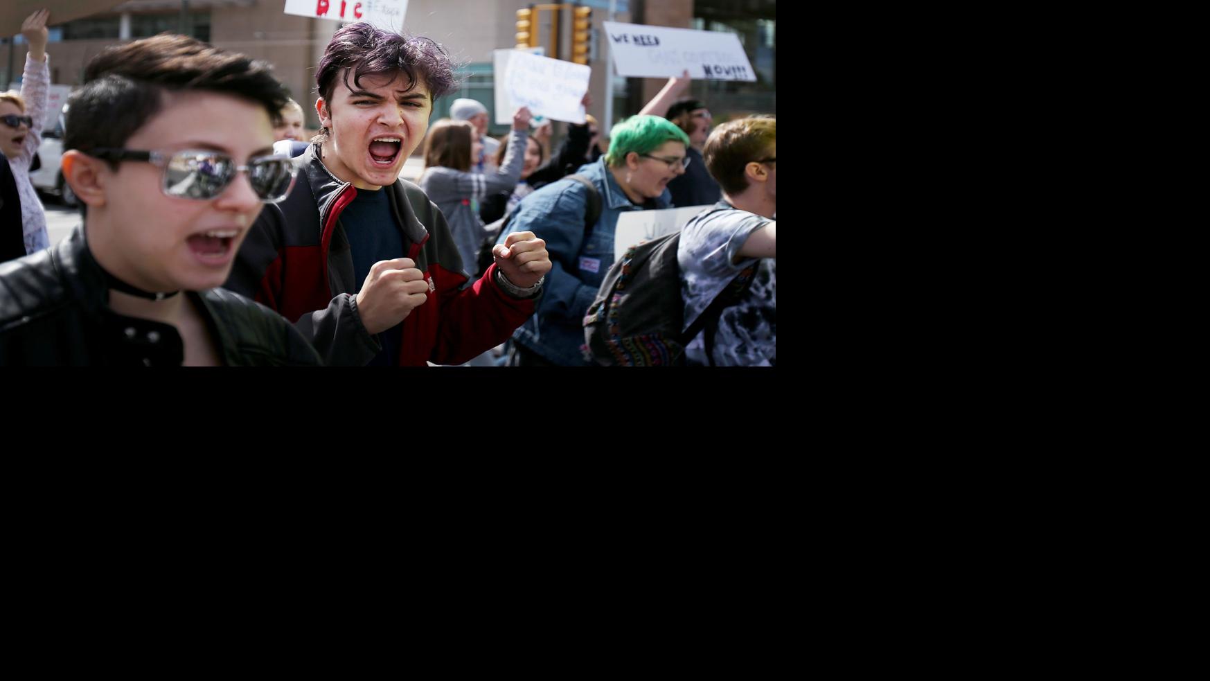 Photos: City High School students walk out in Tucson to protest gun laws
