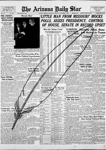 Nov. 4, 1948: Truman defeats Dewey and the Red Feather campaign