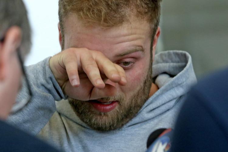 UA football press conference