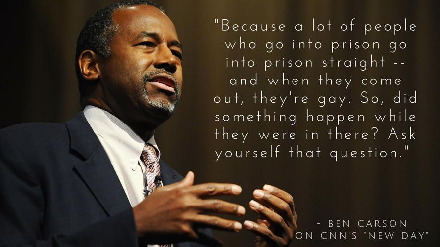 Ben Carson on sexuality being a choice.