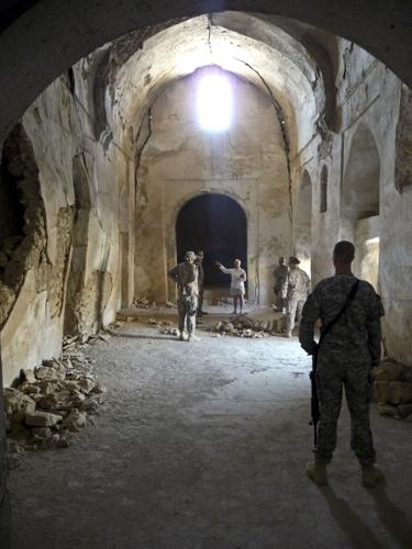 Mideast Iraq Monastery Destroyed