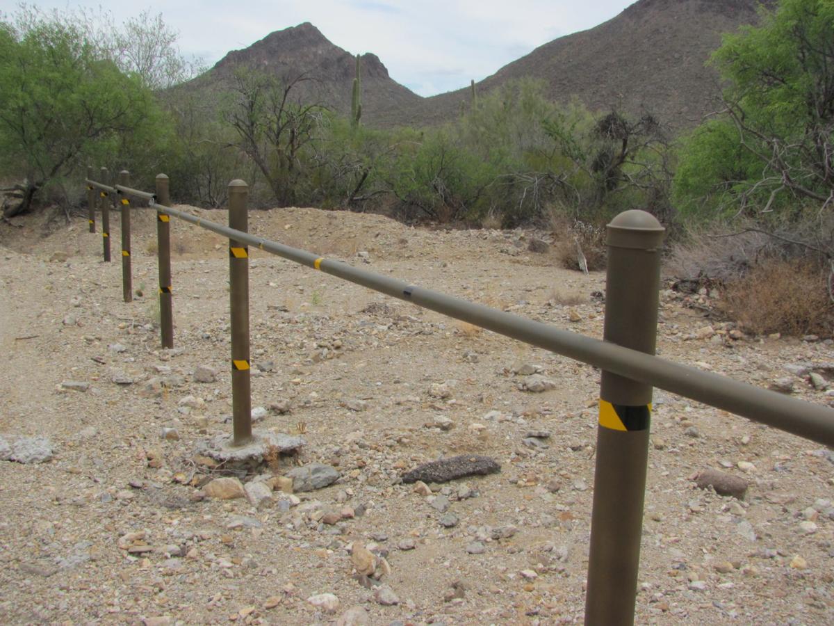 Barriers along washes