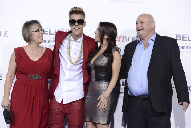 Justin Bieber, Diane Dale, Bruce Dale, Pattie Mallette