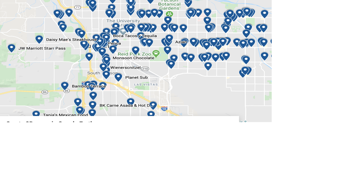 Map: Restaurants open for business in the Tucson area