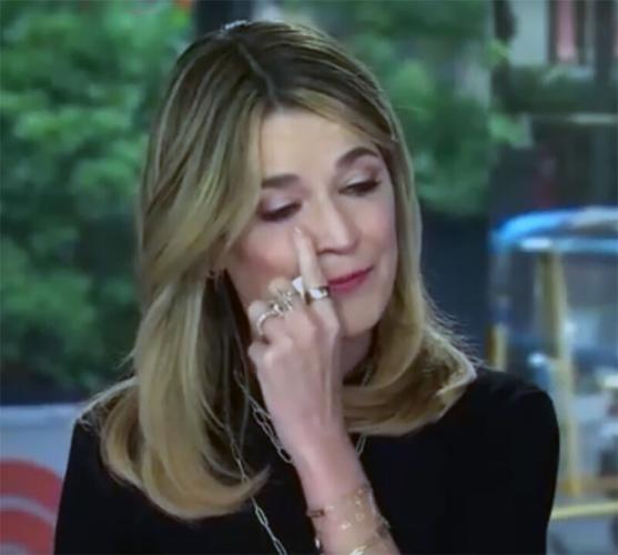 Savannah Guthrie tearfully tells 'Today' viewers family in agony