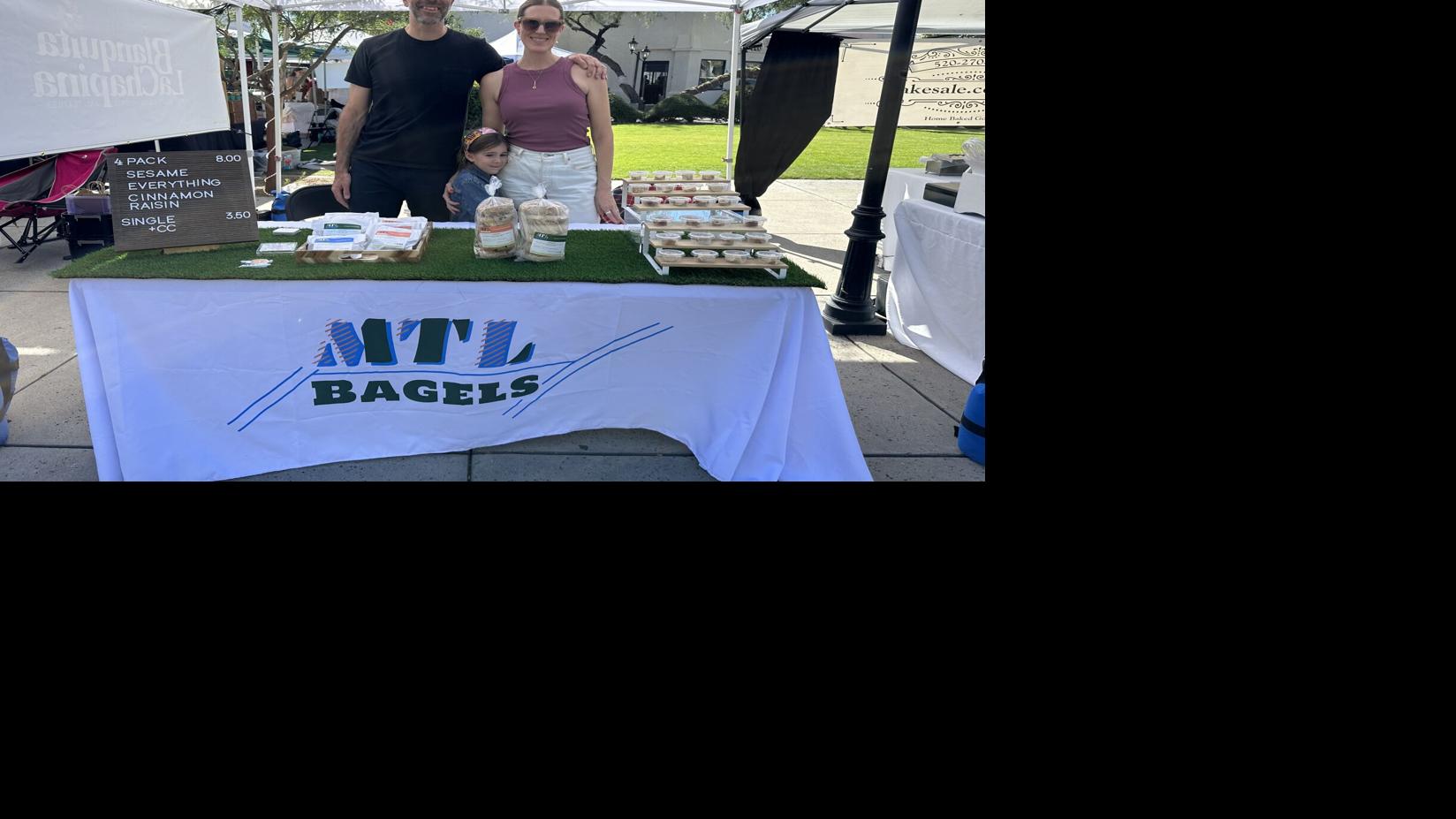 Get handmade bagels from MTL Bagels at Tucson markets eat