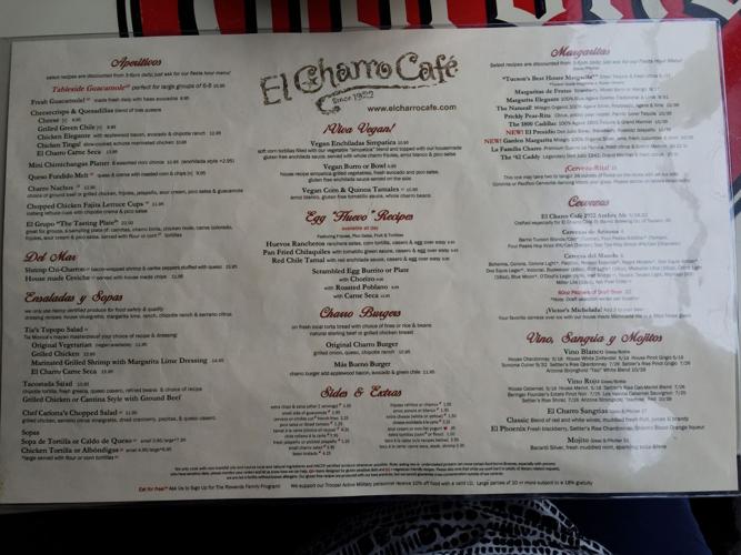 El Charro menu