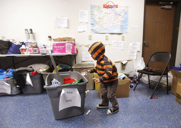 Guatemalan migrants at Greyhound Lines