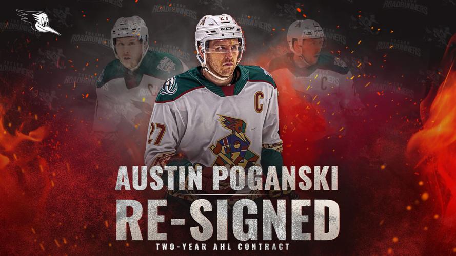 Roadrunners Re-Sign Austin Poganski to Two-Year AHL Contract