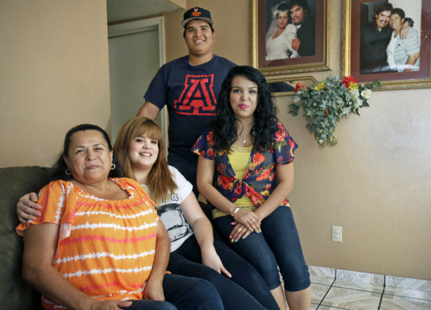 Marta Ureña and her family