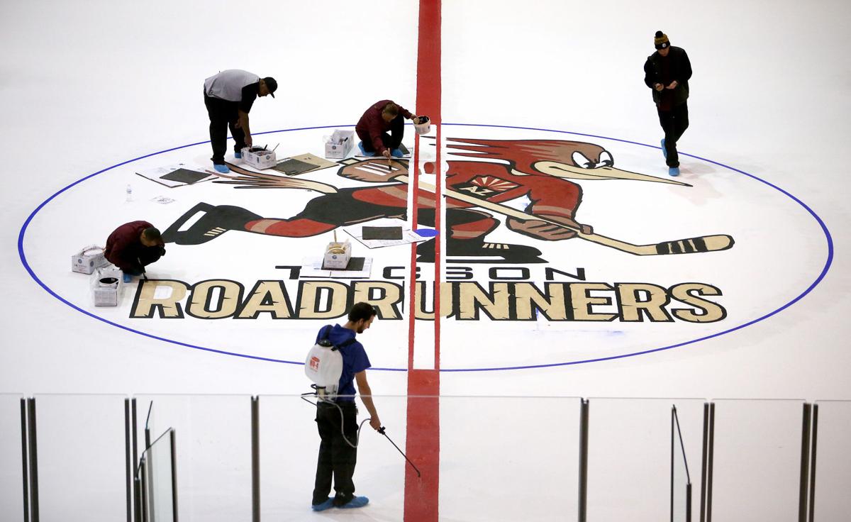 Photos Ice and logo for Tucson's new hockey team Local news