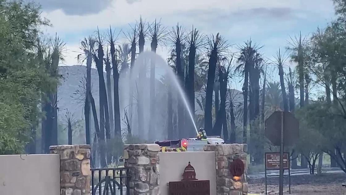 Watch now Large fire at Agua Caliente Park northeast of Tucson Local