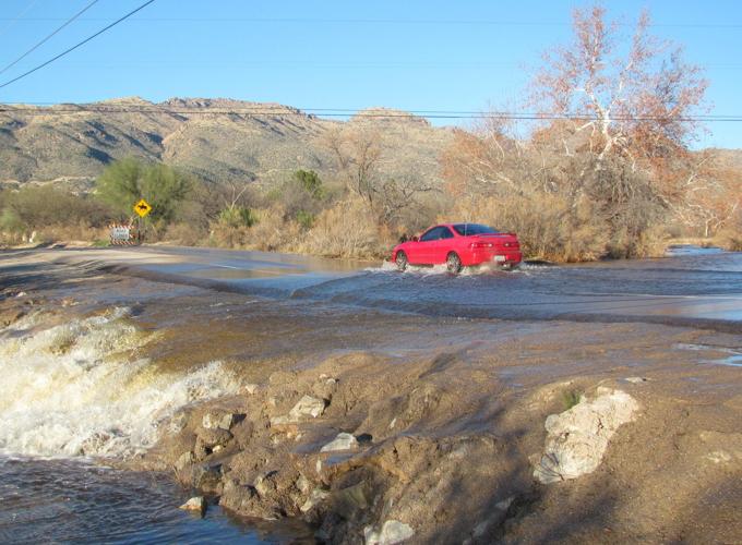 Crossing Agua Caliente Wash