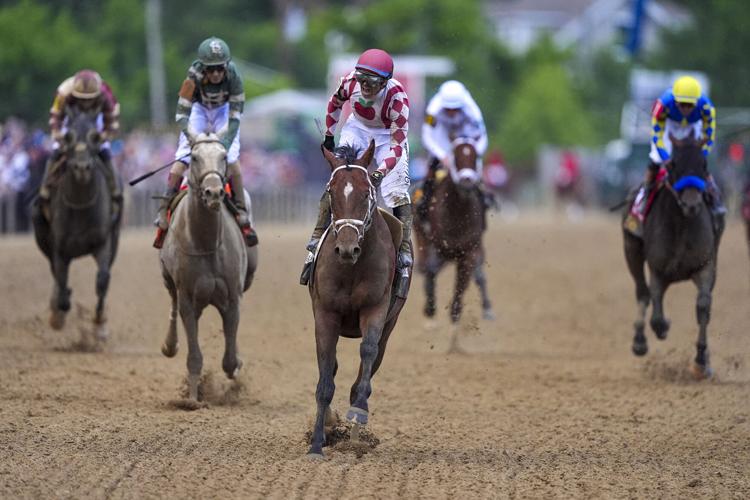 APTOPIX Preakness Stakes Horse Racing