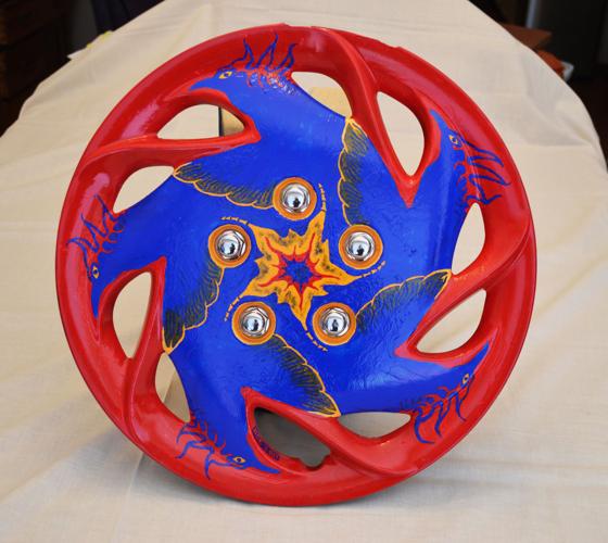 The zen of hubcap painting