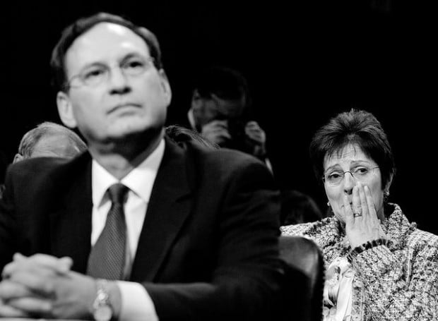 Questioning of Alito reduces wife to tears  