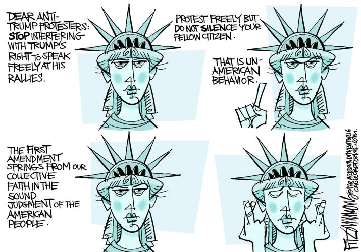 Daily Fitz Cartoon: First Amendment