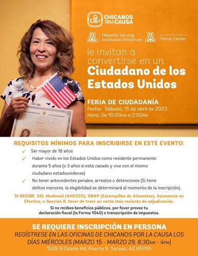 Feria ciudadanía Chicanos por la Causa