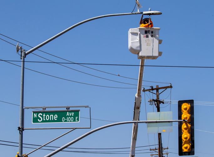 Road work Downtown Links Project