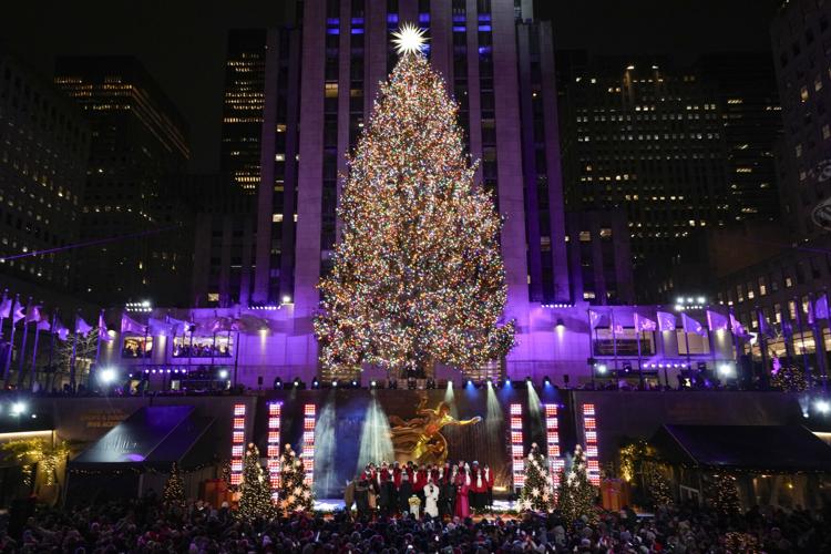 Iconic Christmas tree at Rockefeller Center illuminated Nation