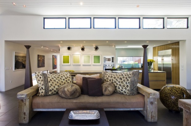 Open spaces lend a modern look    