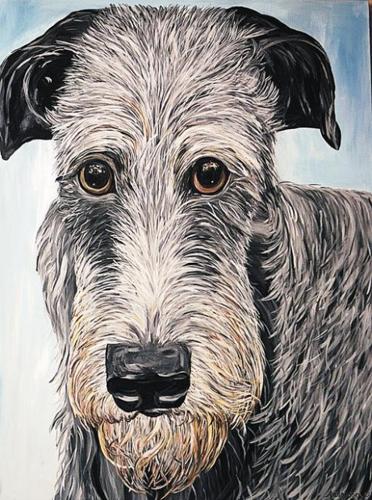 Pet project: dogs on canvas  