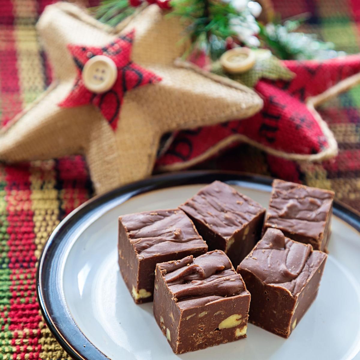 Fudge with walnuts