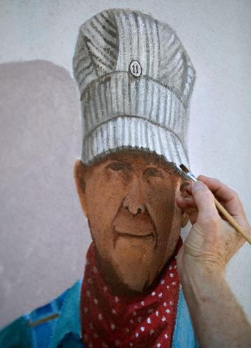 Mural at the Southern Arizona Transportation Museum