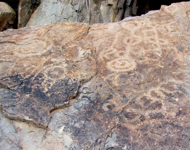 Ancient rock etchings