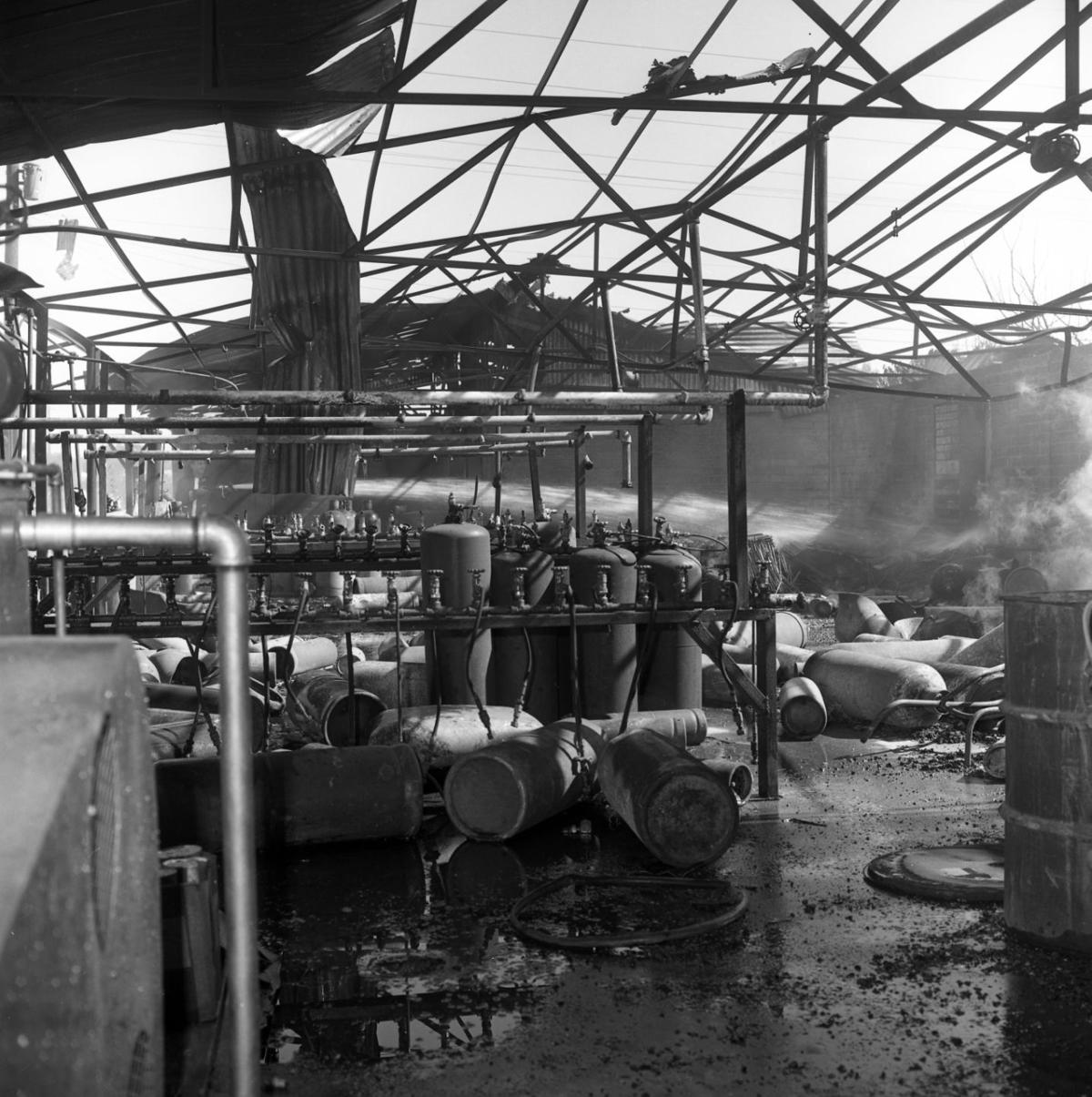 Explosions at Dye Oxygen Co. in 1965