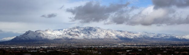Snowfall around Tucson