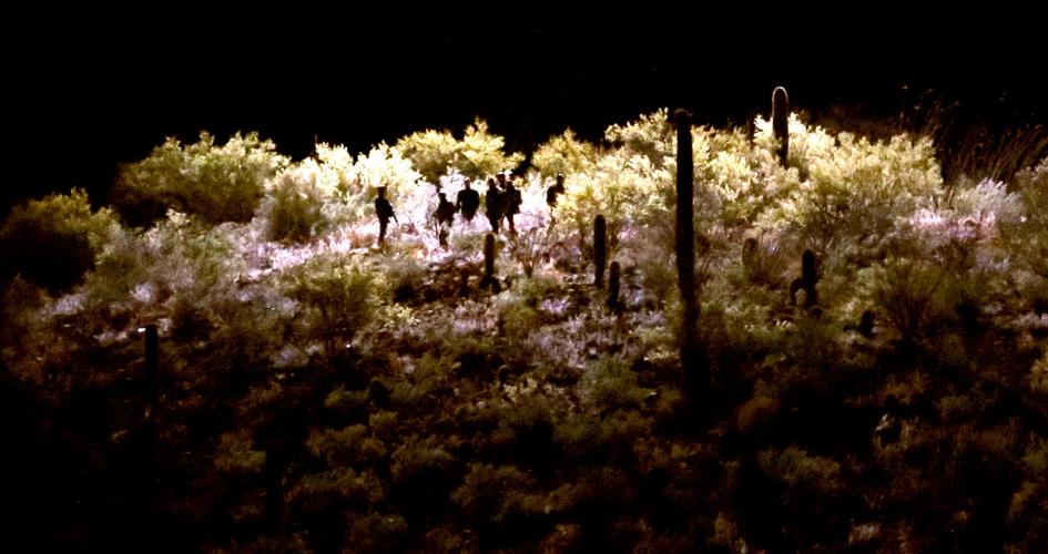 Shooting near "A" Mountain