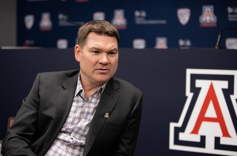 Tommy Lloyd introduced at McKale Center