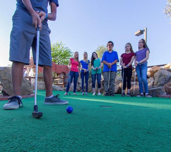 Mini golf on the greens