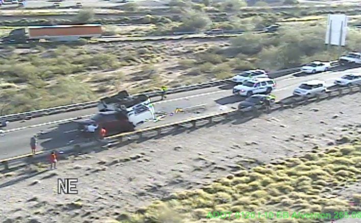 Crash on I-10