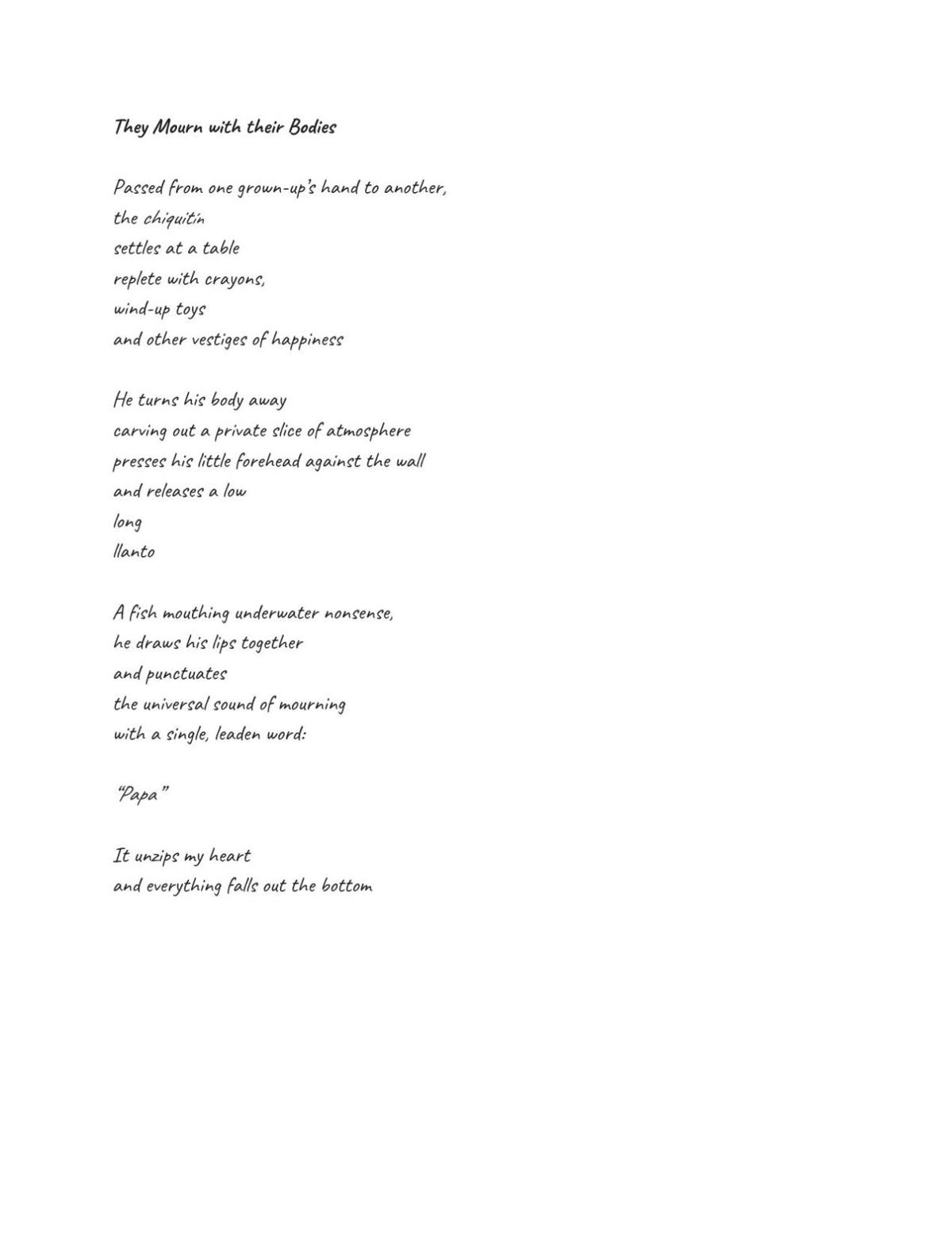 They Mourn with their Bodies