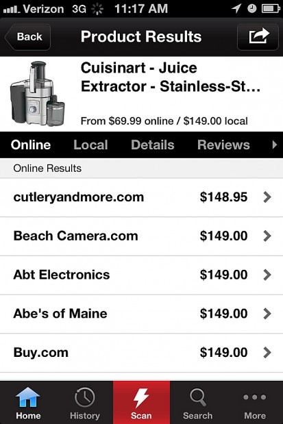 Price-comparison apps taken for a spin    