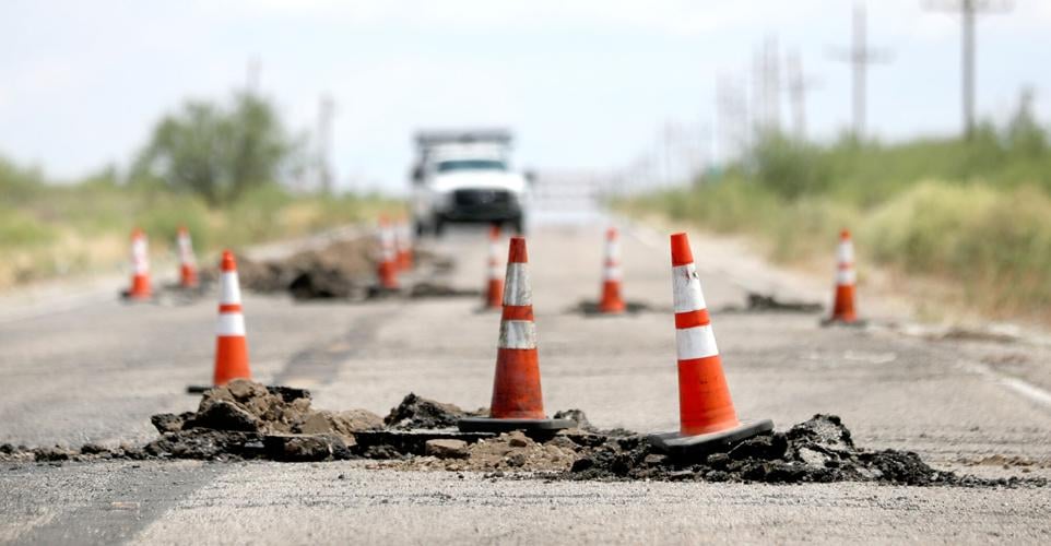 Fissures along US Hwy 191 in Arizona