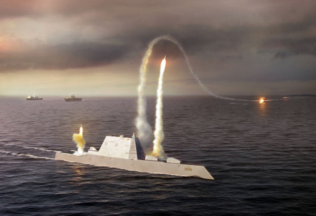 Illustration of ship in action