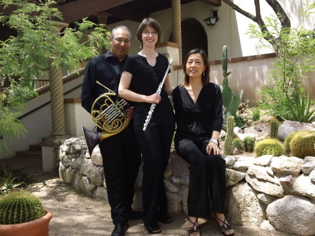 Victor Valenzuela, horn, Deena Reedy, flute, Ji Sun Lee, piano.