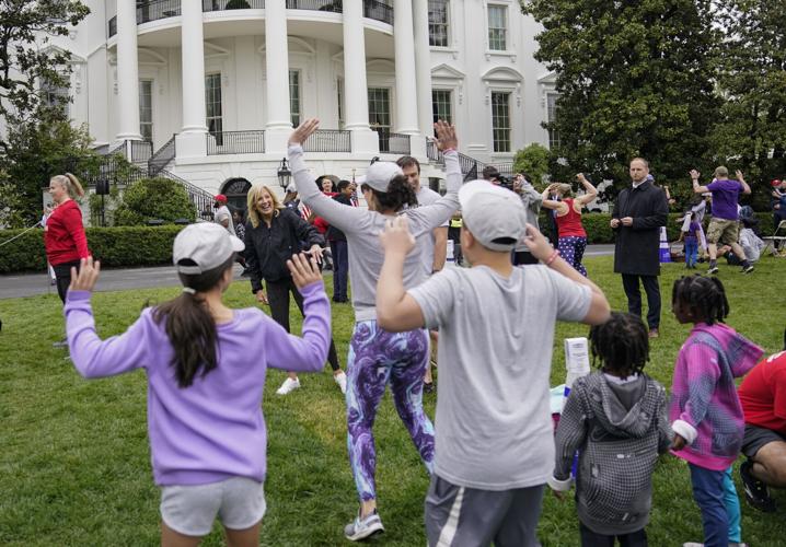 Jill Biden Military Kids Workout