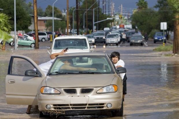 Powerful monsoon storm floods southside