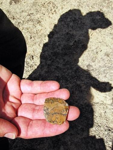 Names on a rock in a soft place  